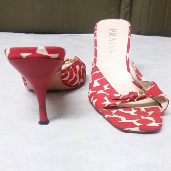 Prada Shoes - Prada mid heel mule